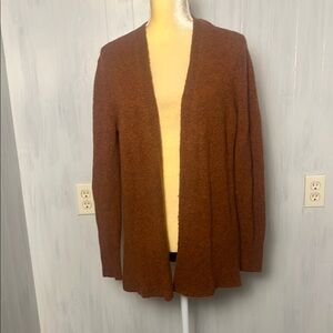 Cozy Open-Front Brown Women's Cardigan Sweater